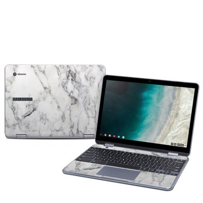 Samsung Chromebook Plus (2019) Skin - White Marble