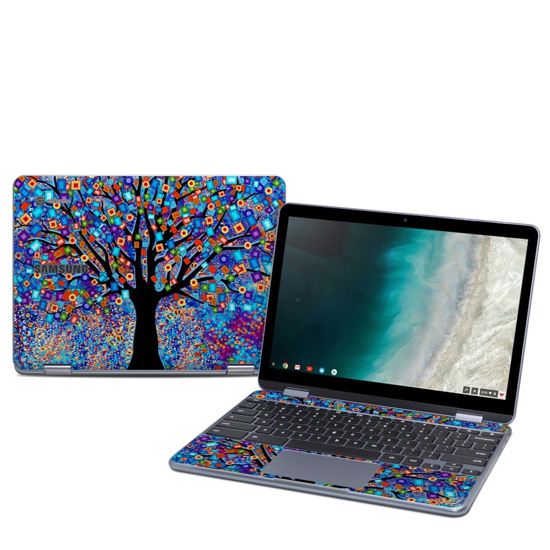 Samsung Chromebook Plus (2019) Skin - Tree Carnival (Image 1)
