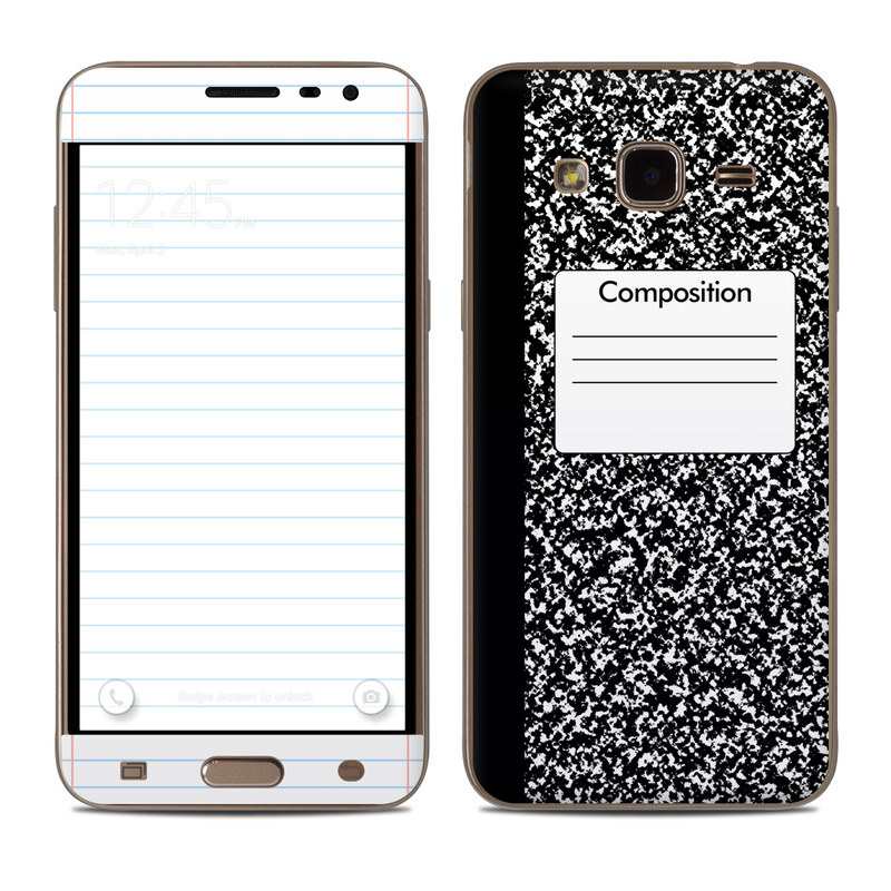 Samsung Galaxy J3 Skin - Composition Notebook (Image 1)