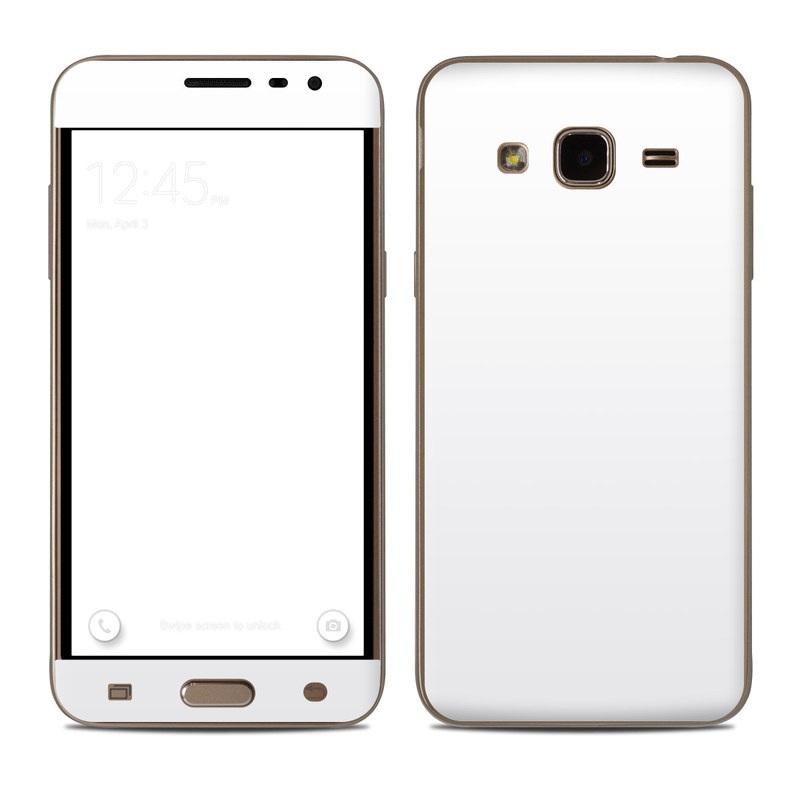 Samsung Galaxy J3 Skin - Solid State White (Image 1)