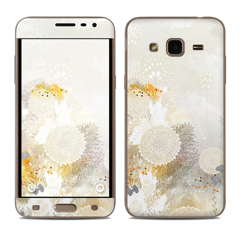 Samsung Galaxy J3 Skin - White Velvet (Image 1)