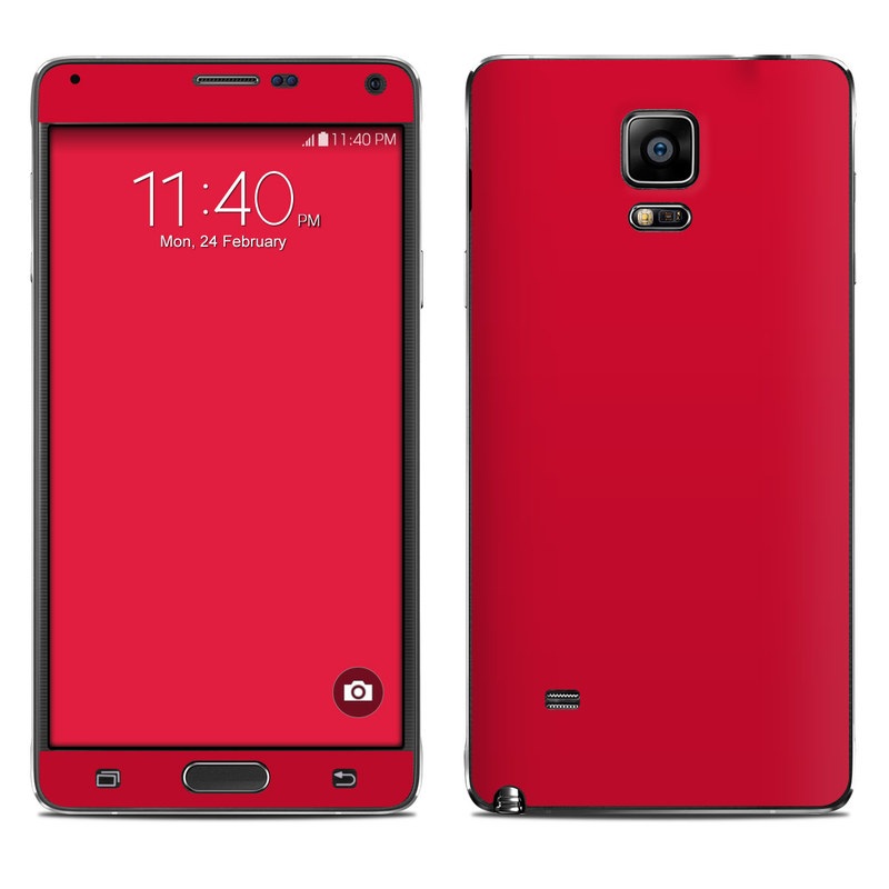 Samsung Galaxy Note 4 Skin - Solid State Red (Image 1)