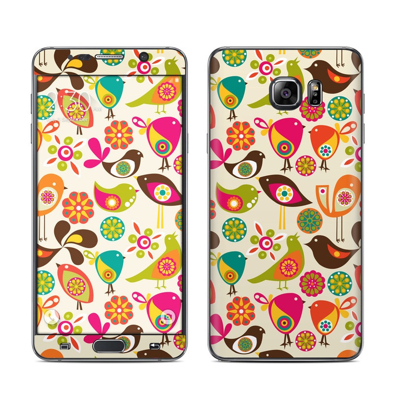 Samsung Galaxy Note 5 Skin - Bird Flowers (Image 1)