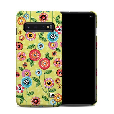 Samsung Galaxy S10 Clip Case - Button Flowers