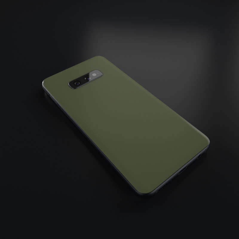 Samsung Galaxy S10e Skin - Solid State Olive Drab (Image 4)