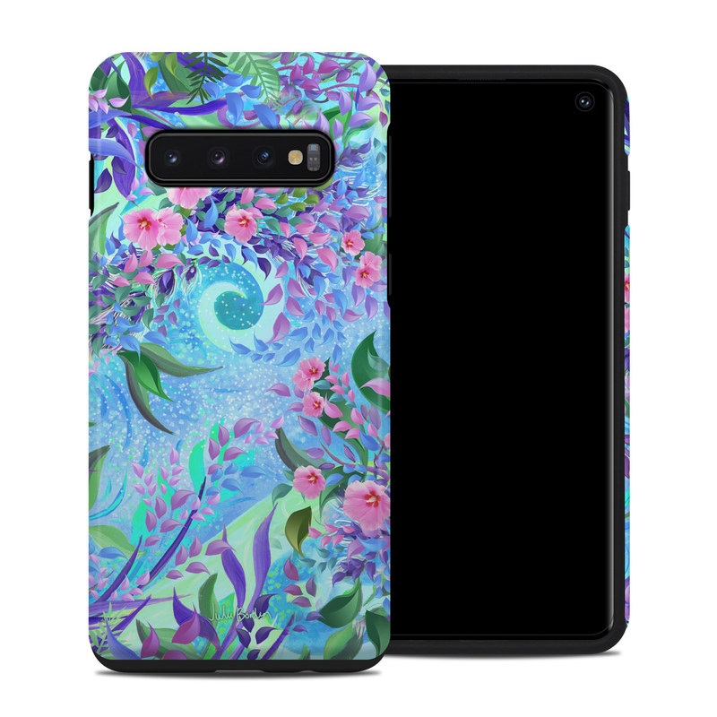 Samsung Galaxy S10 Hybrid Case - Lavender Flowers (Image 1)
