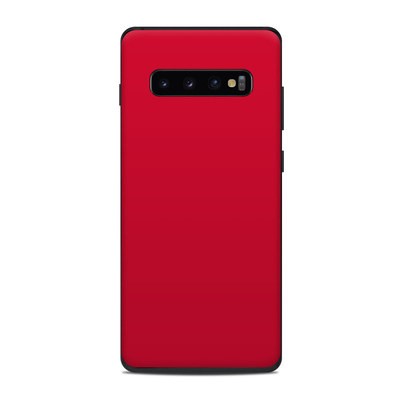 Samsung Galaxy S10 Plus Skin - Solid State Red