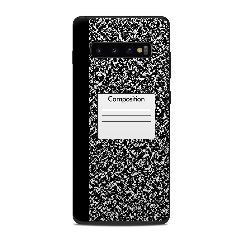 Samsung Galaxy S10 Plus Skin - Composition Notebook (Image 1)