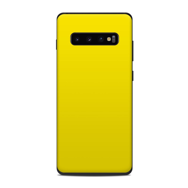 Samsung Galaxy S10 Plus Skin - Solid State Yellow (Image 1)