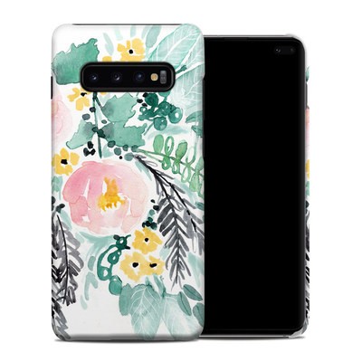 Samsung Galaxy S10 Plus Clip Case - Blushed Flowers