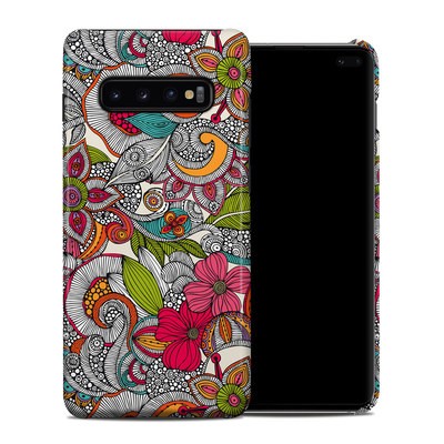Samsung Galaxy S10 Plus Clip Case - Doodles Color