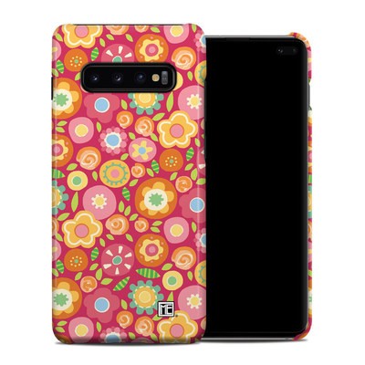 Samsung Galaxy S10 Plus Clip Case - Flowers Squished