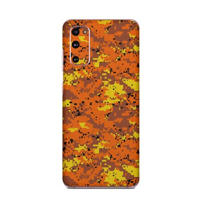 Samsung Galaxy S20 5G Skin - Digital Orange Camo