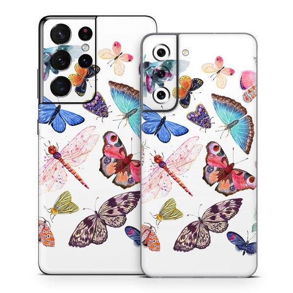 Samsung Galaxy S21 Skin - Butterfly Scatter