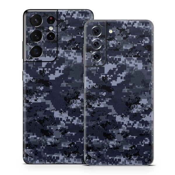Samsung Galaxy S21 Skin - Digital Navy Camo