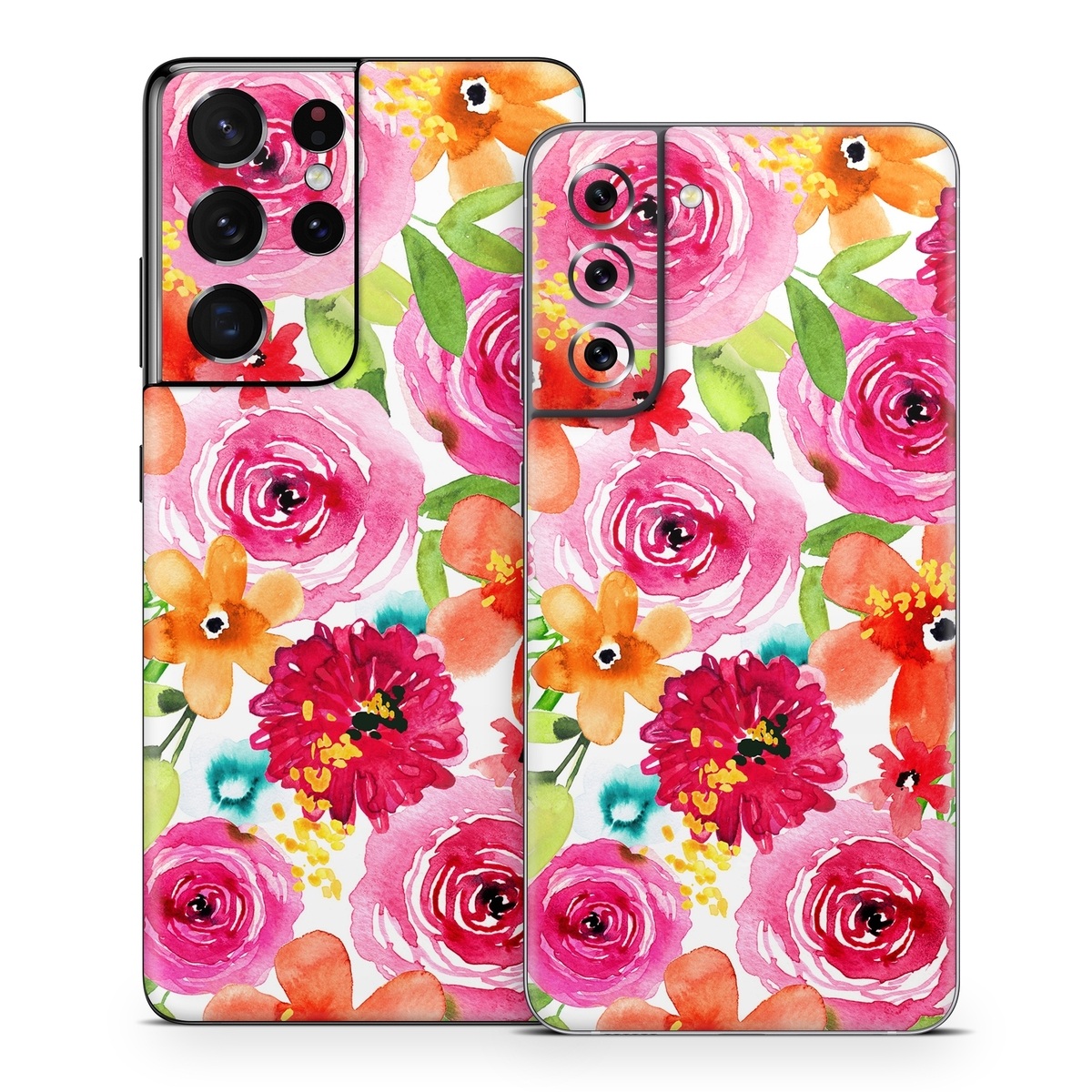 Samsung Galaxy S21 Skin - Floral Pop (Image 1)