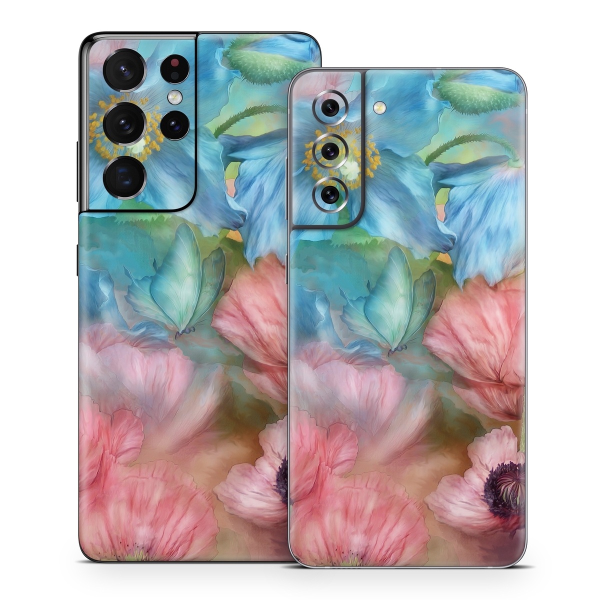 Samsung Galaxy S21 Skin - Poppy Garden (Image 1)