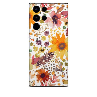 Samsung Galaxy S22 Ultra Skin - Summer Watercolor Sunflowers