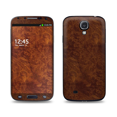 Samsung Galaxy S4 Skin - Dark Burlwood