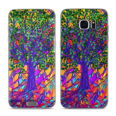 Samsung Galaxy S7 Edge Skin - Stained Glass Tree