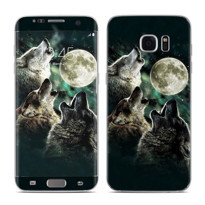 Samsung Galaxy S7 Edge Skin - Three Wolf Moon