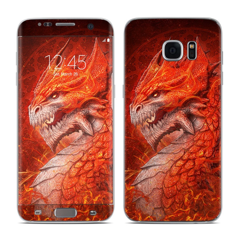 Samsung Galaxy S7 Edge Skin - Flame Dragon (Image 1)