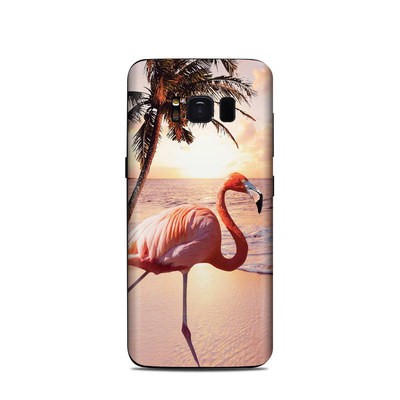 Samsung Galaxy S8 Skin - Flamingo Palm