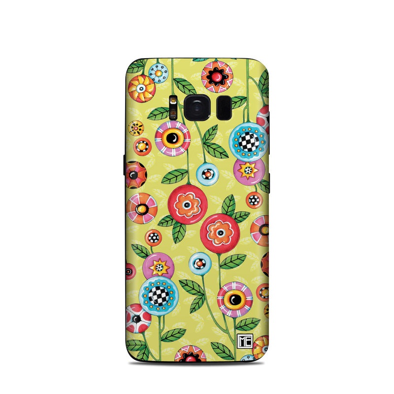Samsung Galaxy S8 Skin - Button Flowers (Image 1)