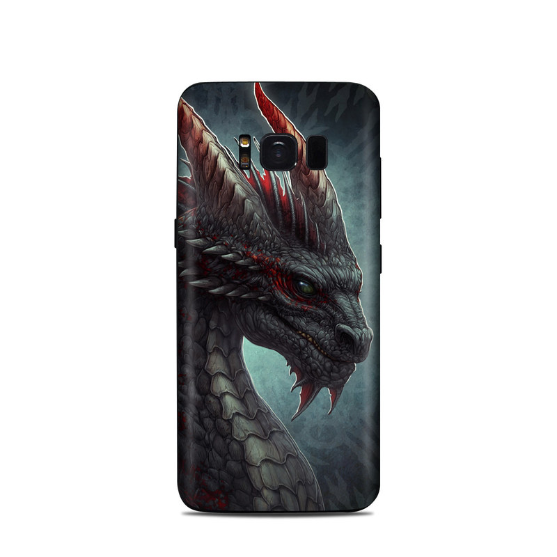 Samsung Galaxy S8 Skin - Black Dragon (Image 1)