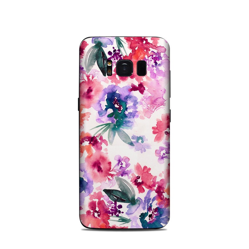 Samsung Galaxy S8 Skin - Blurred Flowers (Image 1)