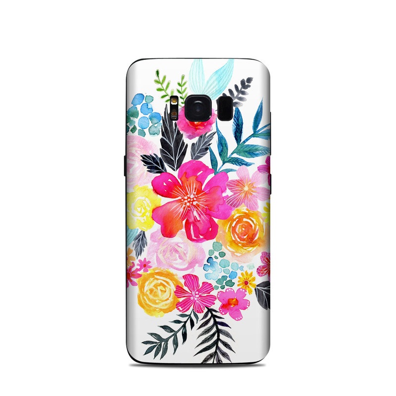 Samsung Galaxy S8 Skin - Pink Bouquet (Image 1)