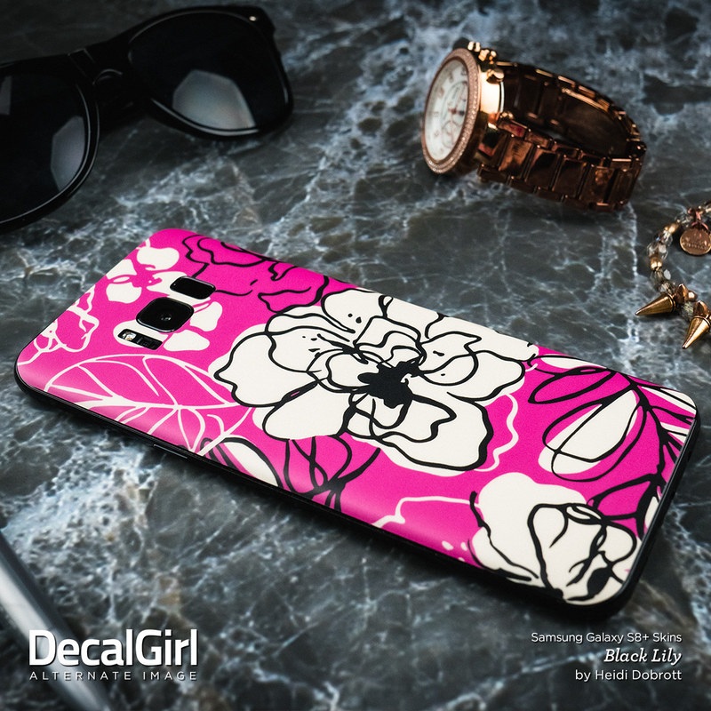 Samsung Galaxy S8 Plus Skin - Sunset Flamingo (Image 2)