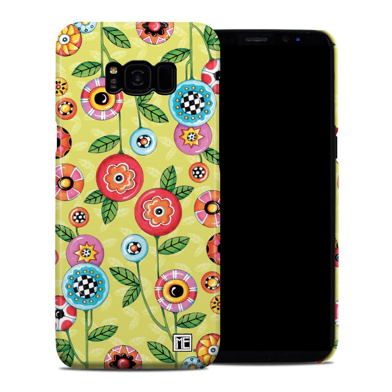 Samsung Galaxy S8 Plus Clip Case - Button Flowers (Image 1)