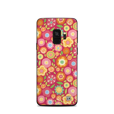 Samsung Galaxy S9 Skin - Flowers Squished
