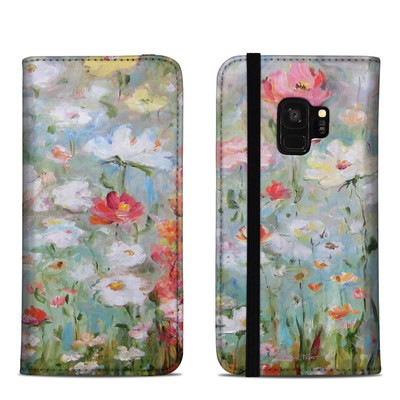 Samsung Galaxy S9 Folio Case - Flower Blooms