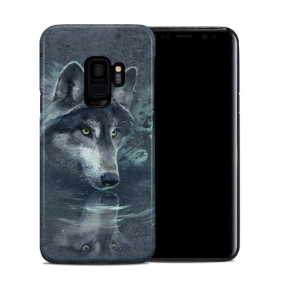 Samsung Galaxy S9 Hybrid Case - Wolf Reflection