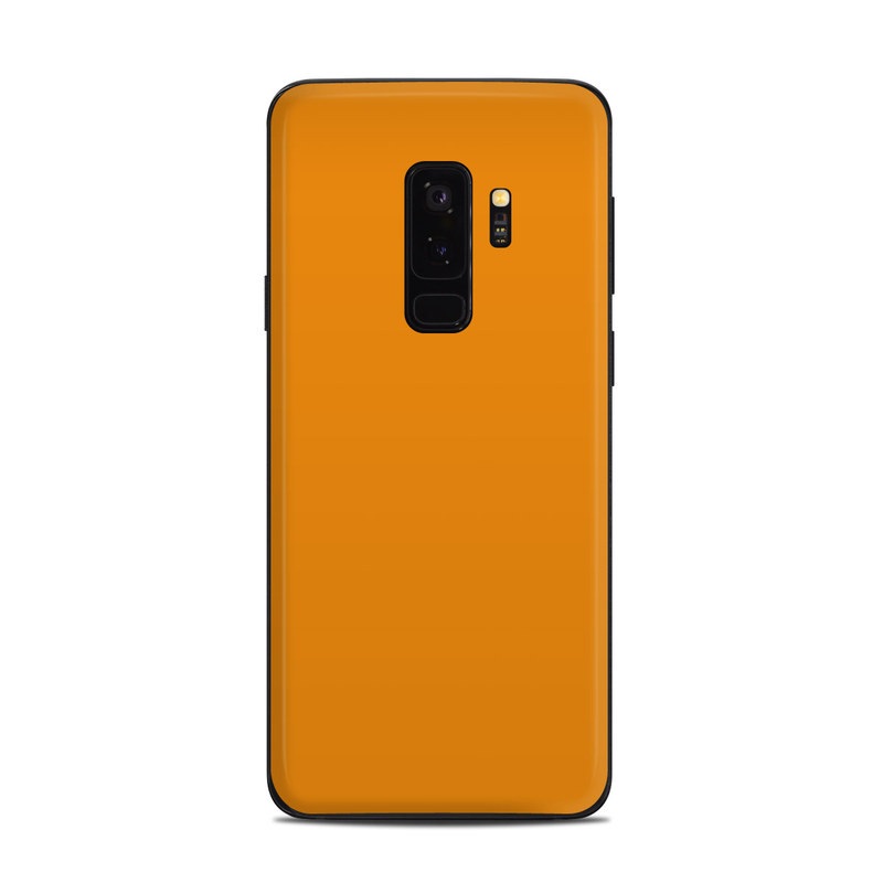 slit cake procedure Samsung Galaxy S9 Plus Skin - Solid State Orange by Solid Colors | DecalGirl