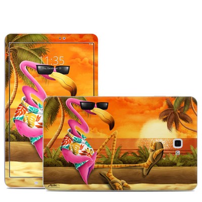 Samsung Galaxy Tab A Skin - Sunset Flamingo