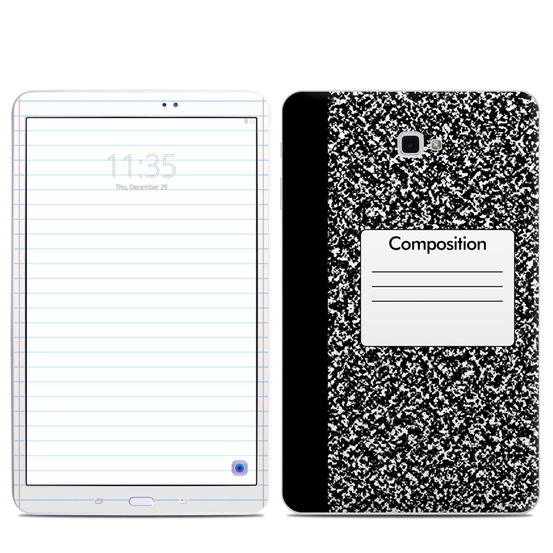 Samsung Galaxy Tab A Skin - Composition Notebook (Image 1)