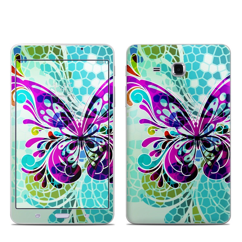 Samsung Galaxy Tab A 7in Skin - Butterfly Glass (Image 1)