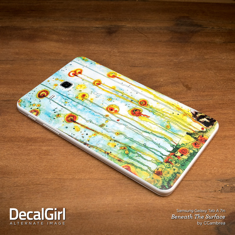 Samsung Galaxy Tab A 7in Skin - Shaded Daisy (Image 4)