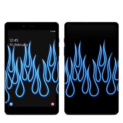 Samsung Galaxy Tab A 8in 2019 Skin - Blue Neon Flames
