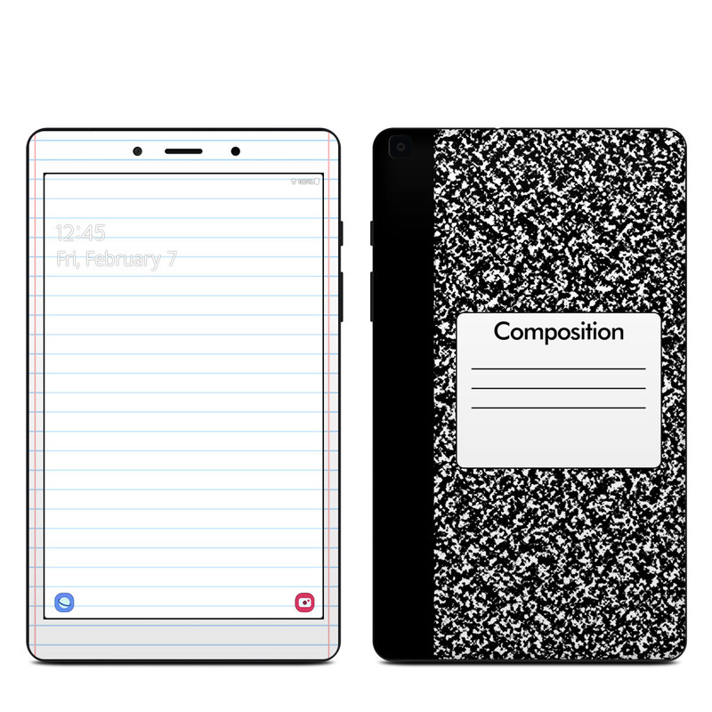 Samsung Galaxy Tab A 8in 2019 Skin - Composition Notebook (Image 1)