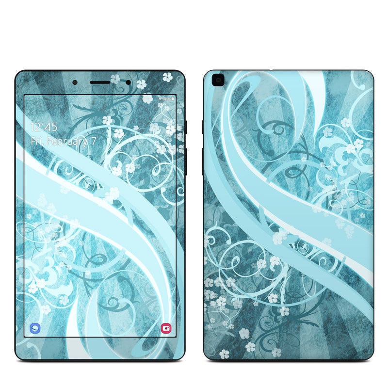 Samsung Galaxy Tab A 8in 2019 Skin - Flores Agua (Image 1)