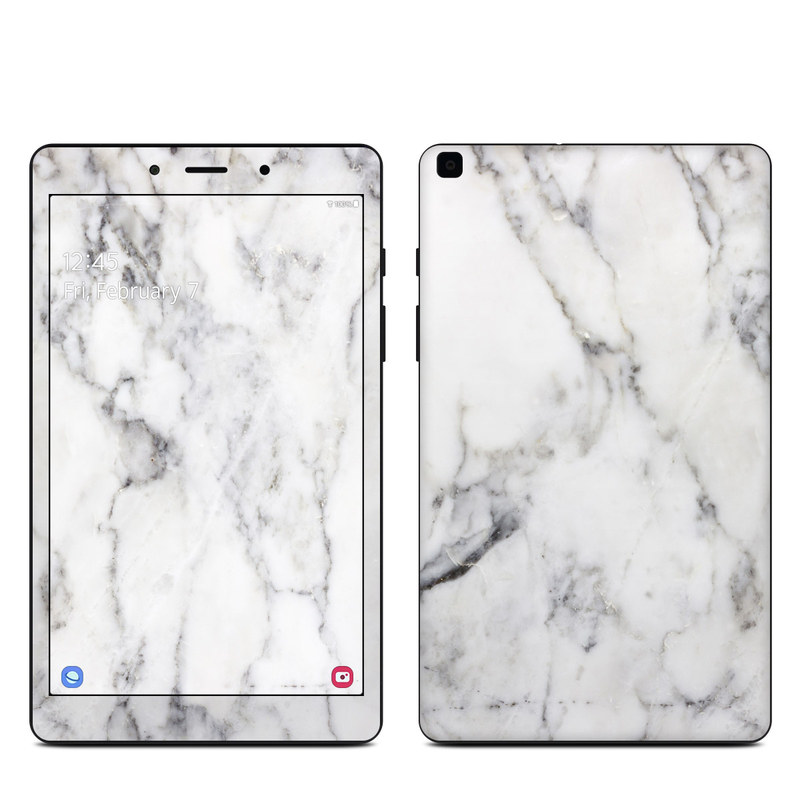 Samsung Galaxy Tab A 8in 2019 Skin - White Marble (Image 1)
