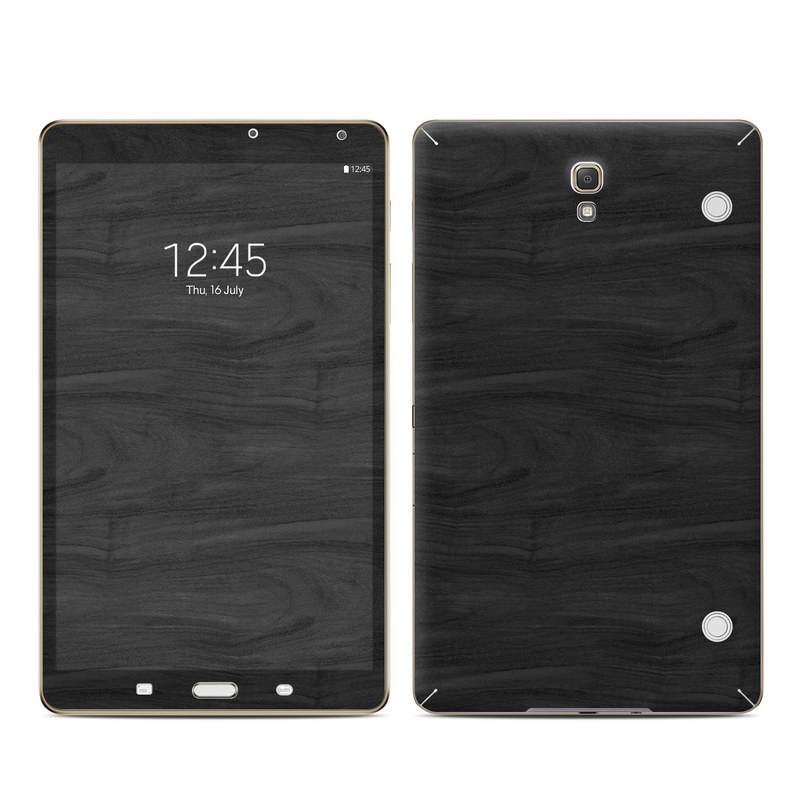 Samsung Galaxy Tab S 8.4in Skin - Black Woodgrain (Image 1)