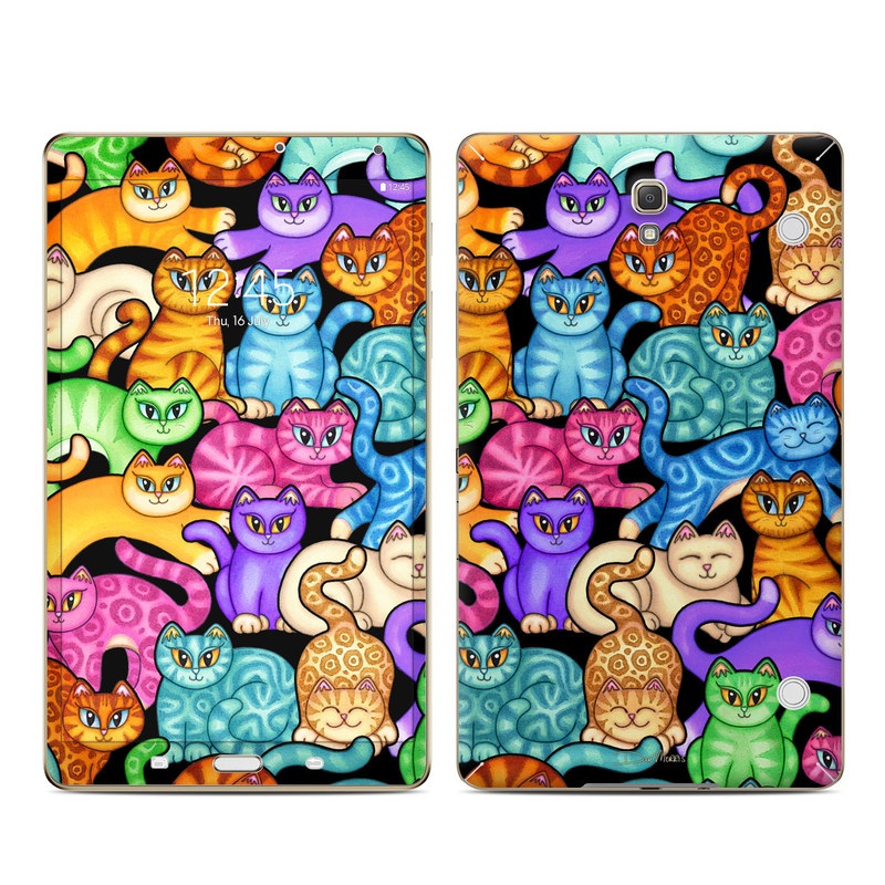Samsung Galaxy Tab S 8.4in Skin - Colorful Kittens (Image 1)