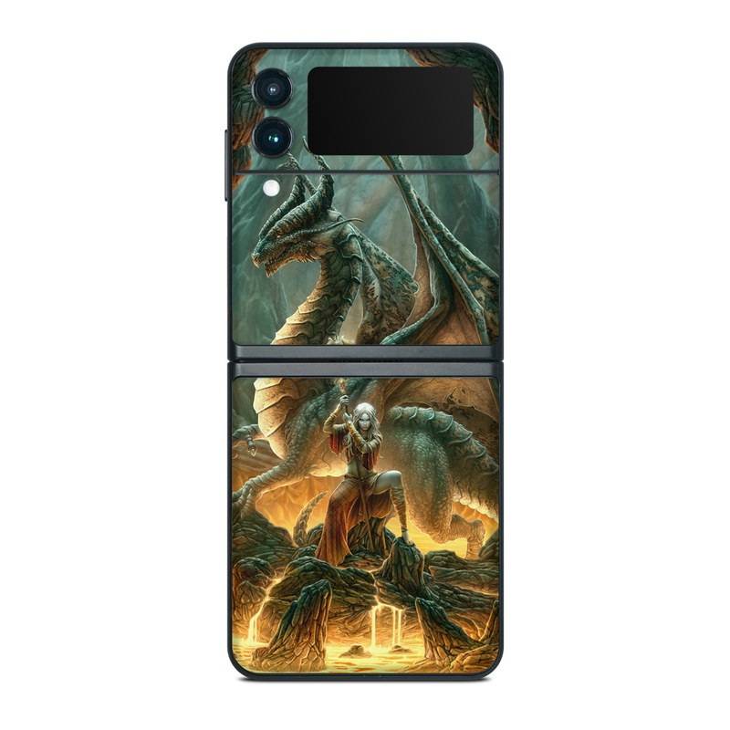 Samsung Galaxy Z Flip 3 Skin - Dragon Mage by Kerem Beyit | DecalGirl