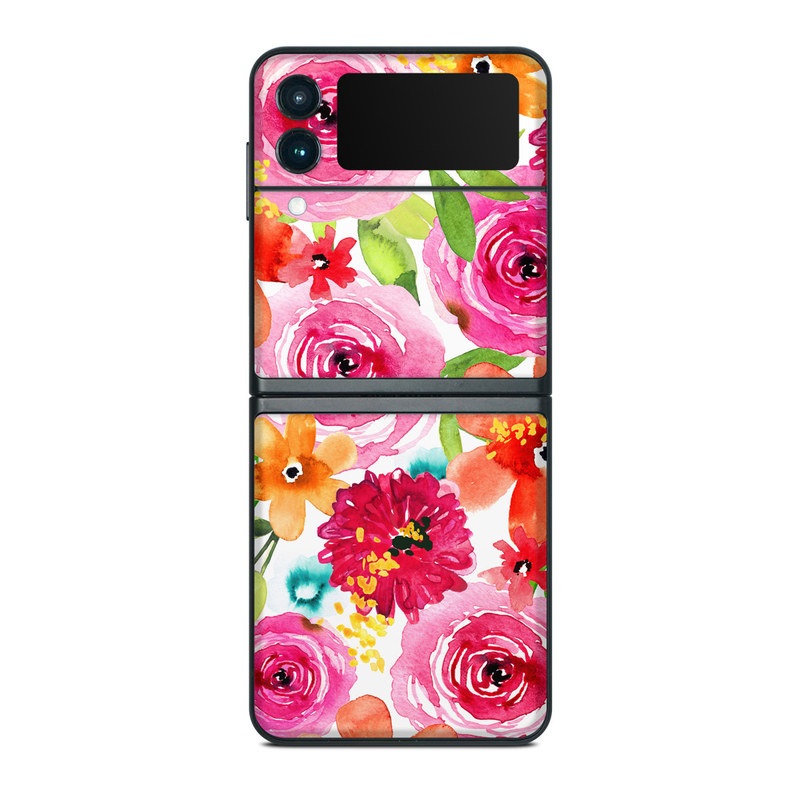 Samsung Galaxy Z Flip 3 Skin - Floral Pop (Image 1)