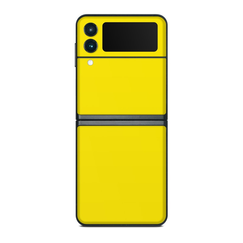 Samsung Galaxy Z Flip 3 Skin - Solid State Yellow (Image 1)